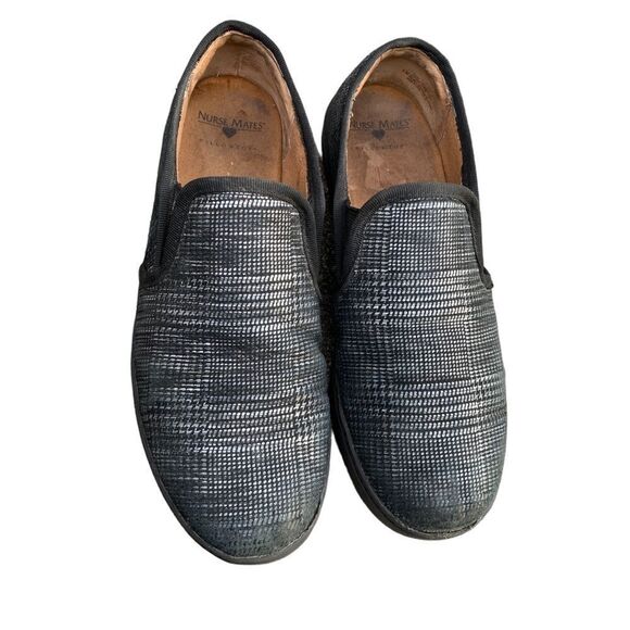 Nurse Mates Nursemates Adela Slip on Sneaker Black Silver Shoes Women’s size 9 - Picture 3 of 14